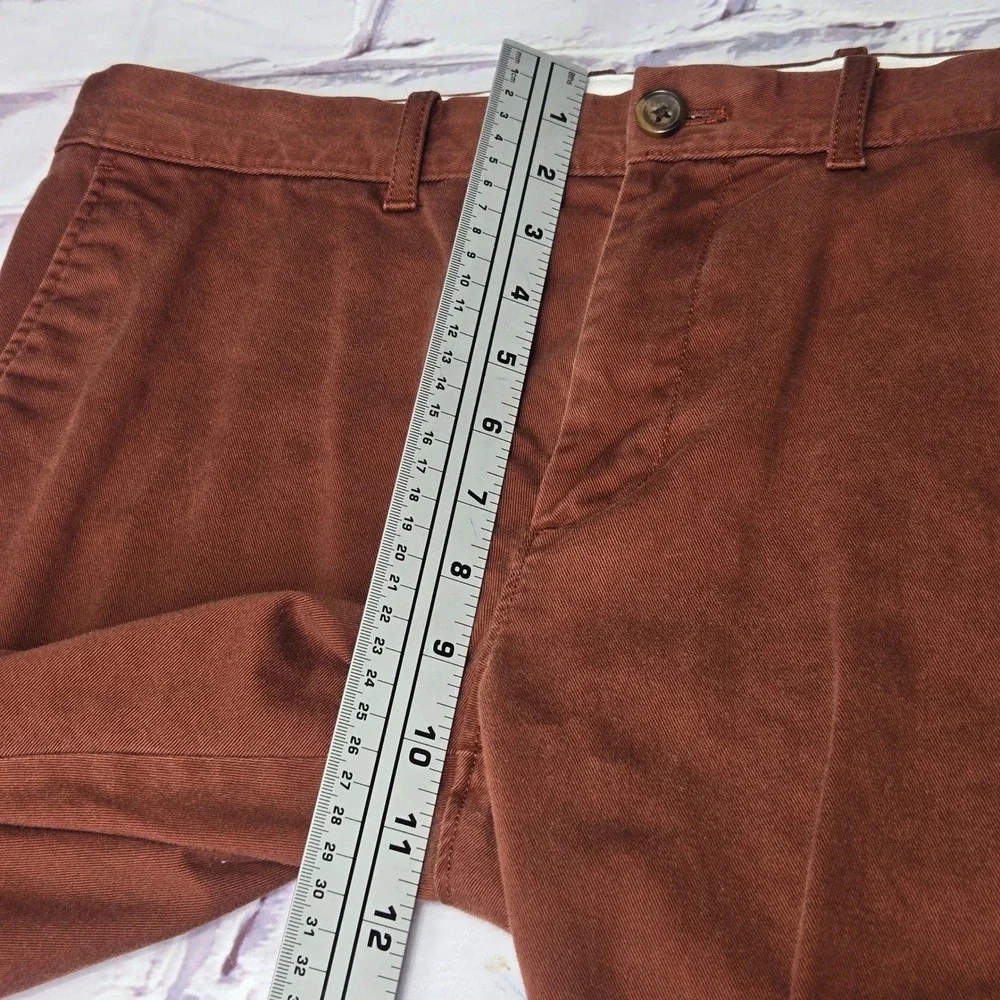 J.Crew Chino Pants Brown Flex Slim Re-Imagined Casual Dress Golf Mens 34x30